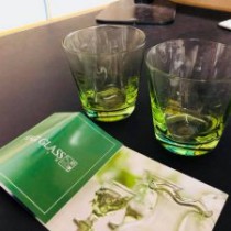 講演先からとっても素敵なグラスをいただきました！　教育講演家　木村玄司