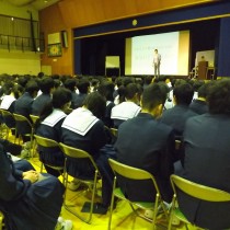 春日井市立南城中学校さまで講演させていただきました！ 　